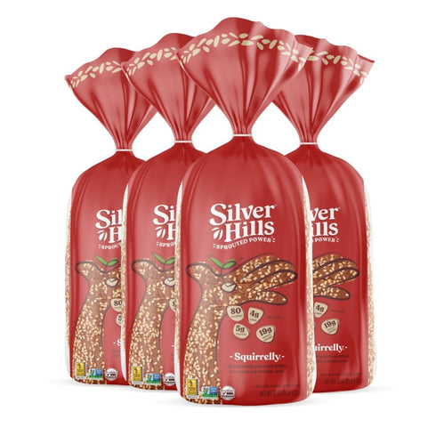 Silver Hills Bakery Silver Hills Squirrelly Bread, Low Fat Bread, Made with Organic Sprouted Grains,