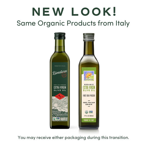 100% 17 Oz Bionaturae Extra Virgin Olive Oil - Organic Olive Oil, Non-GMO, USDA Certified Organic, Recyclable Glass