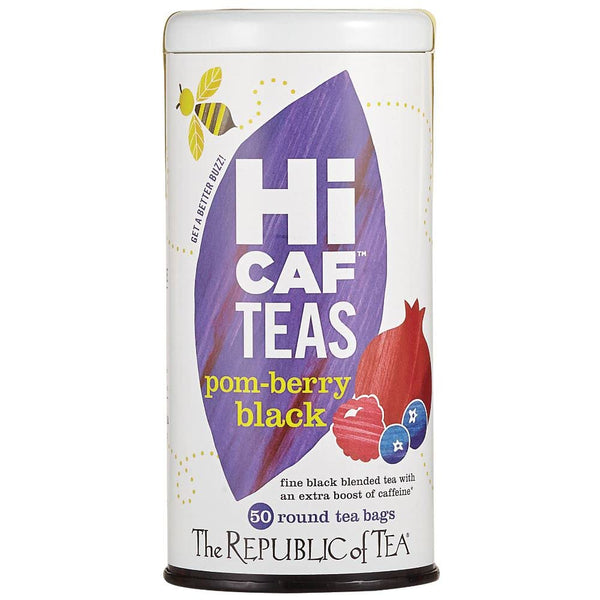 The Republic of Tea HiCAF Pom-Berry Black Tea, 50 Tea Bags, High