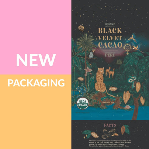 Weirdo Good 14 oz. Black Velvet Cacao Powder Organic, Allergen-Free, Premium Ultra-Dutched Cocoa for Baking