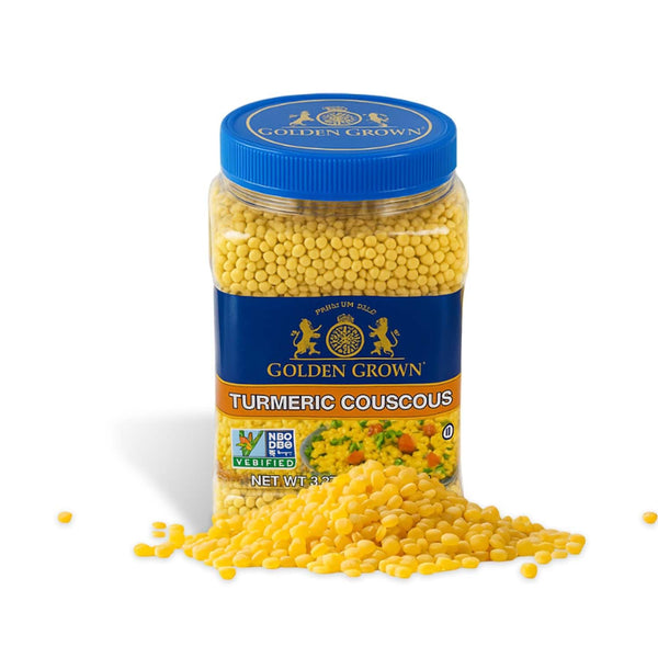 Golden Crown Premium Turmeric Couscous - 32 oz (2Lb) | Microwavable Meals