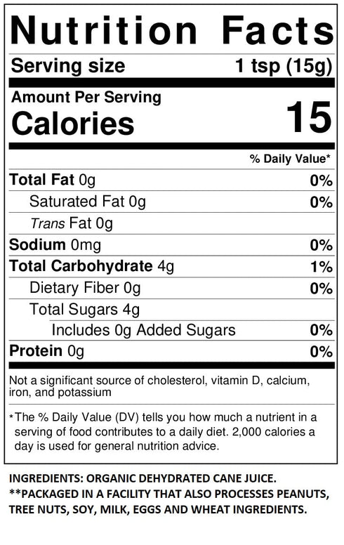 3 Lb Organic Sucanat Sugar - Tub