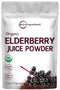 Organic Elderberry Juice Powder, 4oz | 100% Natural Fruit Powder | Cold