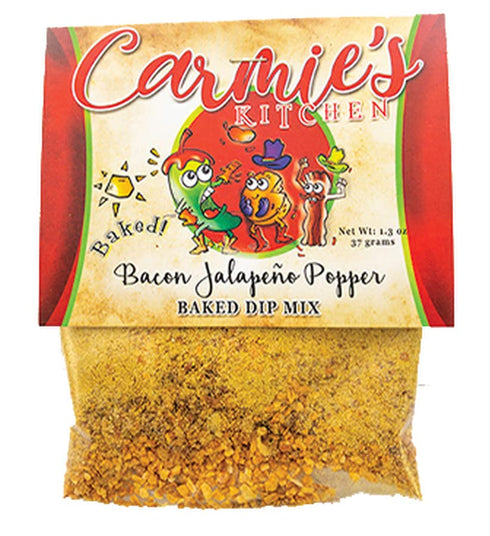 Carmie's Kitchen Baked Bacon Jalapeno Popper Baked Dip Mix