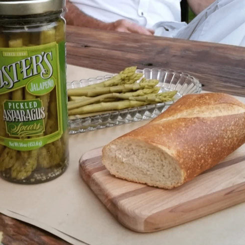16oz, 2 Pack, 40 Foster's Hot Pickled Asparagus Spears in a Jar, Spicy Jalapeo, Traditional Pickled Vegetables Recipe