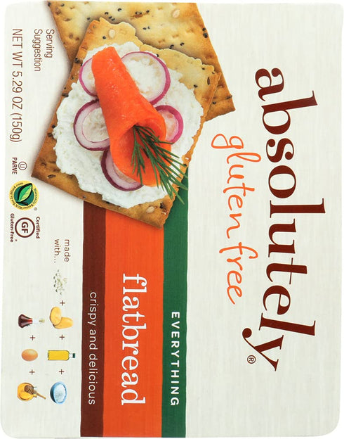 Absolutely Gluten Free 5.29 oz Everything Flatbreads