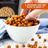 Packed 1 lb. (16 oz.) Chickpeas, Yellow single roasted, Tasty Snack, Plant-Based Protein, Versatile, Energy, Garbanzo