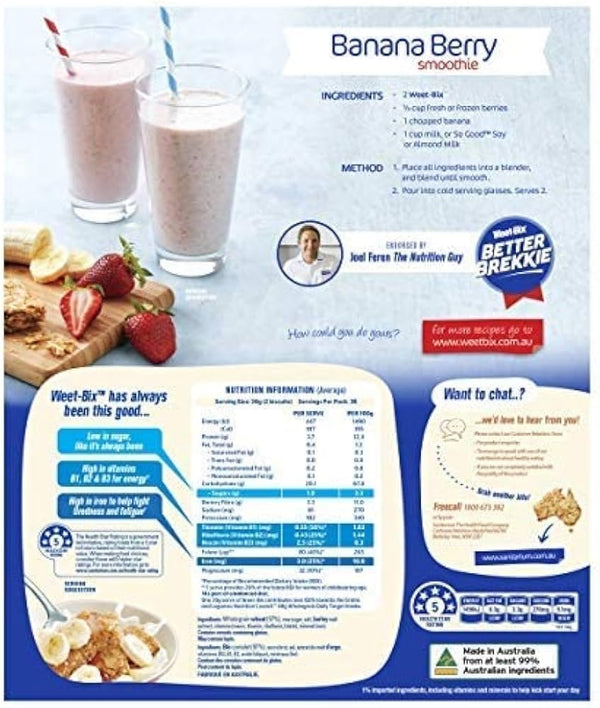 Sanitarium Weet-Bix Pack 3 375g Breakfast Cereal Weet-Bix (Value of x Box) By Sanitarium Australia & Get a BONUS