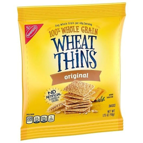 NABISCO 1.75 oz. 72 Wheat Thins Cracker - bag, per case