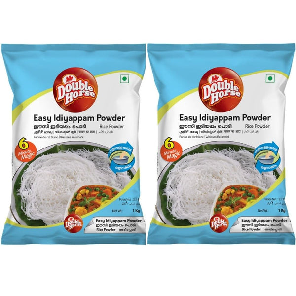 Generic Idiyappam Powder Flour QUICK & INSTANT Double Horse 2KG Pack Of 2