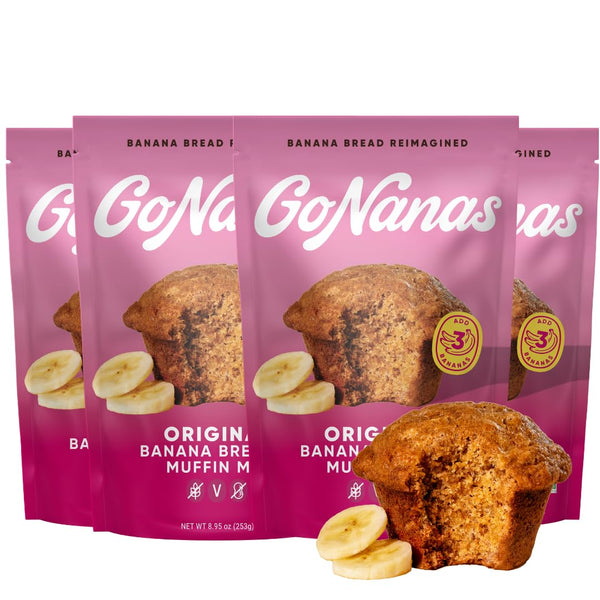 GoNanas Original Oat Flour Banana Bread Mix, Suitable for Plant Based Vegan