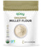 Quay Naturals Organic Millet Flour 2lb | USA-Grown & Milled | Stone-Ground,