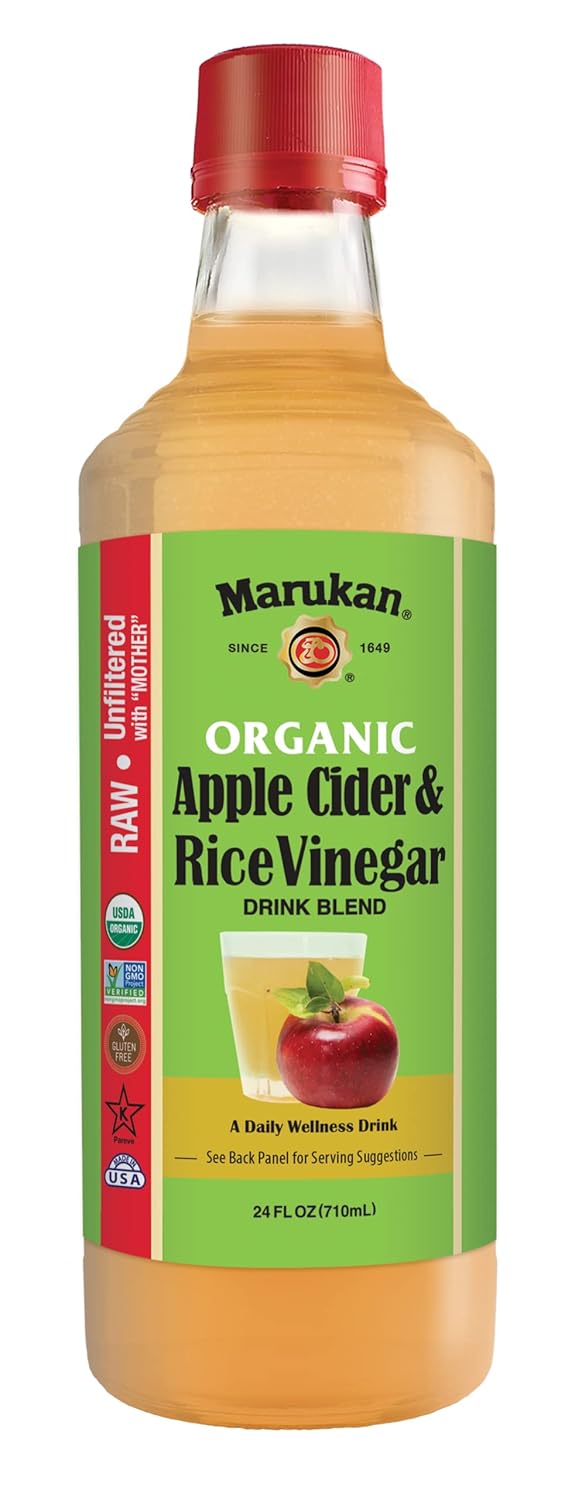 Marukan Organic Apple Cider Vinegar & Rice Vinegar Drink Blend, 24 Ounce