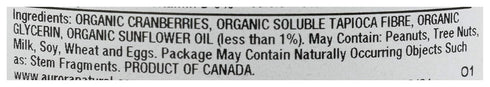 AURORA 9 OZ Products Organic Dried Cranberries