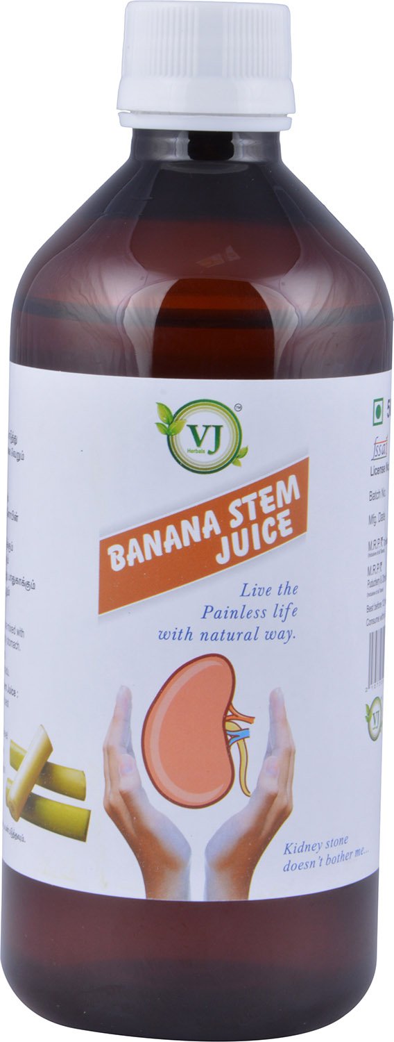 33 HERBALS V.J.Herbals Banana Stem Juice (500 ml) Water Color