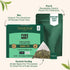 VAHDAM Pure Mint Herbal Tea, 100 Pyramid Tea Bags, Caffeine Free, Non GMO, Gluten Free, Sweet & Minty, Resealable