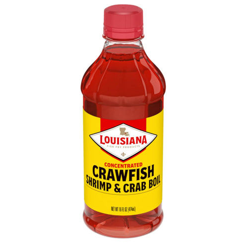 Louisiana Fish Fry Products Crawfish, Shrimp & Crab Concentrated Liquid Boil Seasoning, 16 oz