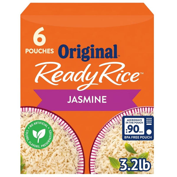 Generic Original Ready Jasmine Rice, 8.5 oz, Pack of 6 | No artificial