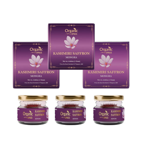 Organic Spree Kashmiri Saffron Kesar 1gm (0.035oz) Threads Pure and Natural l