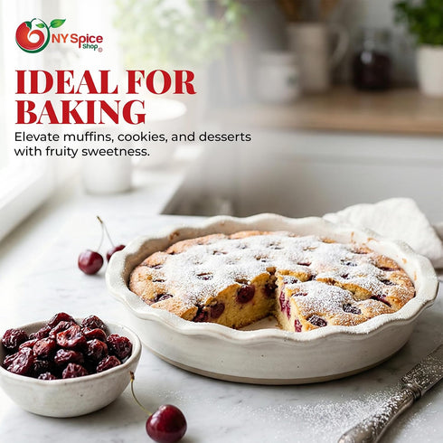 3 NY Spice Shop Whole Dried Cherries - Pound Tropical Sweet & Tart Cherry Fruit Snacking - Dried Fruit Slices