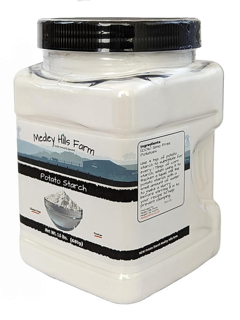 1.5 lbs. Potato starch gluten free by Medley hills farm in Reusable Container - No Artificial Ingredients