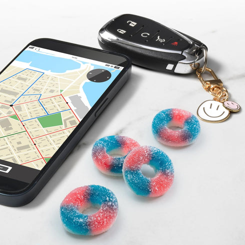 6 oz SweeTARTS Halos, Candy, Blue Punch and Strawberries and Cream, Tart and Chewy, Soft and Fluffy
