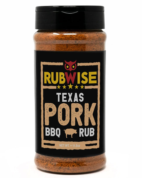 RubWise Pork Rub, Texas Style BBQ Seasoning for Smoking & Grilling Meat,