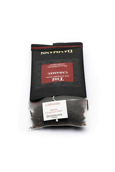 Dammann Freres Premium Gourmet French Tea Sachets, Caramel Toffee Flavor, 24 Count (Single Pack)