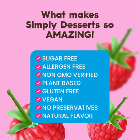 .7 Simply Delish Sugar Free Raspberry Jel Dessert, Ounce