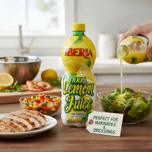 100% 32 (Pack 3) Iberia Lemon Juice, Ounce