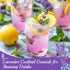Curnue 100+ 6.69'' 1.27oz(36g) Edible Lavender Sprigs for Cocktails & Dessert, Edible Flowers for Drinks Garnish Tea