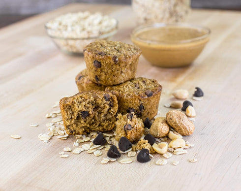 (30 Bobo's Peanut Butter Chocolate Chip Oat Bites, Simple Ingredients, Whole Grain Oats, Plant Based, Non-GMO, Gluten