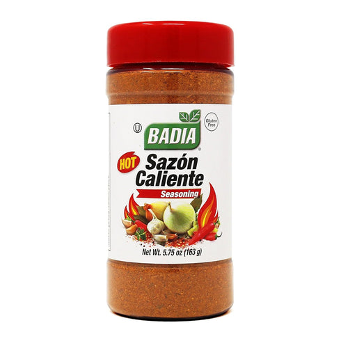 Badia Sazon Caliente 5.75 oz Latin Inspired Spicy All Purpose Seasoning Gluten