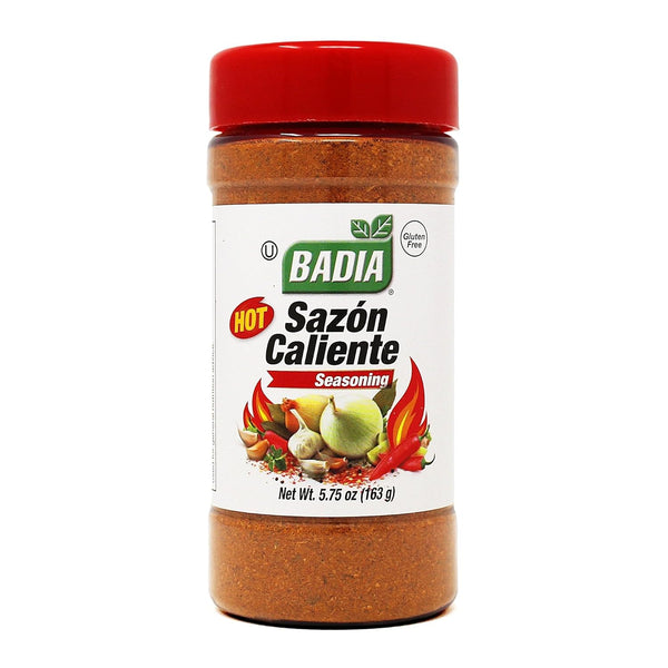 Badia Sazon Caliente 5.75 oz Latin Inspired Spicy All Purpose Seasoning Gluten