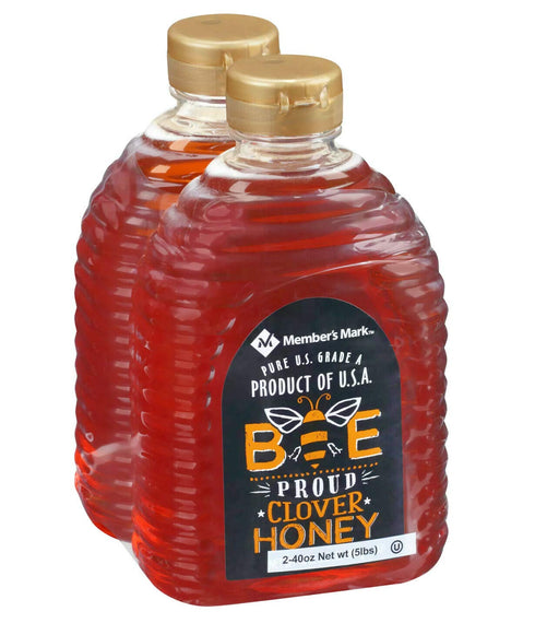 MEMBERS MARK 40 (Pack 2) Member's Mark Bee Proud Pure Honey, Ounce
