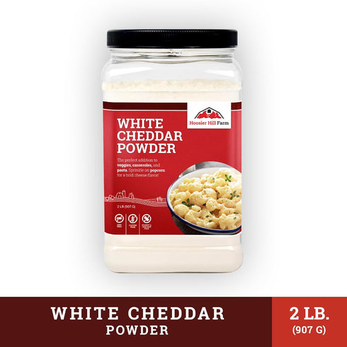 2LB (Pack 1) Hoosier Hill Farm White Cheddar Cheese Powder