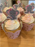 Finduat 48 Pieces Pink Elephant Cupcake Toppers for Girl Baby Shower Decorations, Baby Girl Birthday Party Supplies