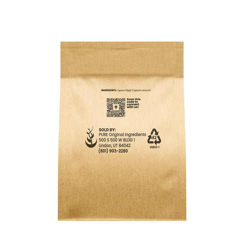 Pure Original Ingredients Ground Cayenne Pepper (1 lb), Spicy Flavor, Sauces, Dry Rubs, Used in Hot Sauces