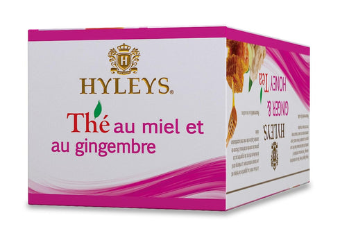 Hyleys Wellness Ginger & Honey Black Tea - Natural Digestive Support with 25 Pure Ceylon Tea Bags