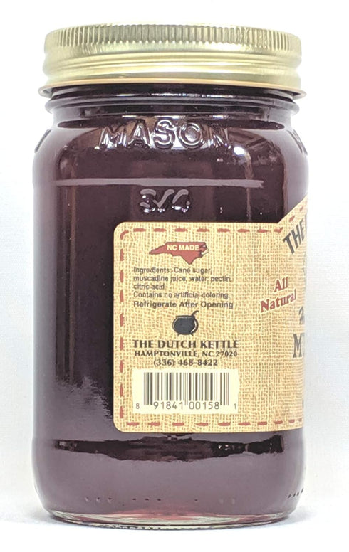 Generic 2-19 Oz The Dutch Kettle Amish Homemade Style Muscadine Jelly Reusable Jars All Natural Non-GMO No