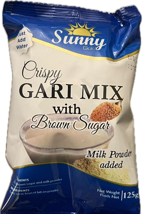 Sunny Gold , Crispy Gari Mix with Brown Sugar and Milk Powder, Just Add
