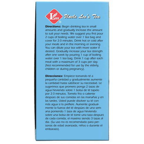 Slimming 30 Count (Pack 6) Uncle Lees Body Slim Dieters Tea, Detox & Tea Senna, Orange Peel & Chicory Root, Natural