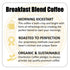 12oz Charleston Coffee Roasters | Specialty Organic Whole Bean Coffee | Hand Picked, Premium Slow Roast | (Breakfast