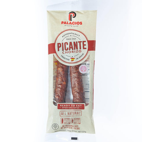 PALACIOS - Authentic Spanish Chorizo. All Natural Ground Pork HOT / SPICY