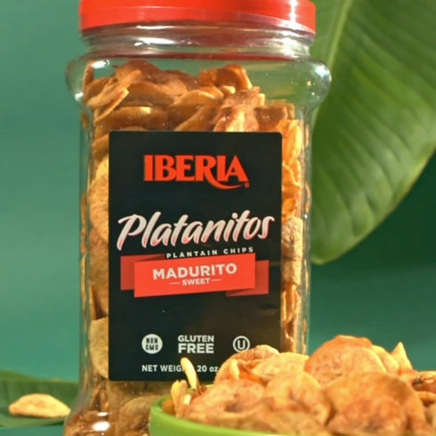 20 (Pack 1) Iberia Maduritos Naturally Sweet Plantain Chips, Ounce