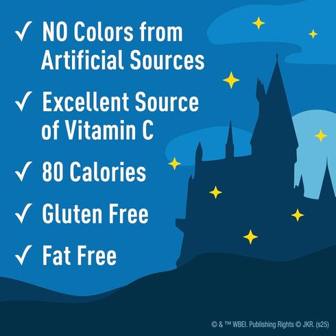 17.6 oz (22 Harry Potter Fruit Flavored Snacks, Fat Free and Gluten Free Snacks, Pouches)