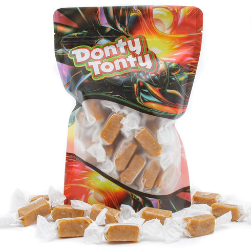 8 oz Caramel Apple Candy Small Batch Crafted, Fresh Cream and Butter, Soft and Delicious, Individually Wrapped
