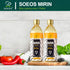Soeos Mirin Japanese Cooking Wine, 16.9 fl oz (Pack of 2) - Authentic Natural Sugar Sweet Rice Cooking Wine for