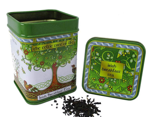 Royal Tara Set 4 Black Tea of - Scottish Breakfast Tea, Welsh Brew Tea, Breakfast Tea Ireland & Tin of Loose Tea