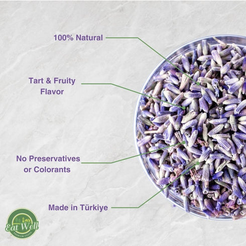 4 oz Eat Well Dried Lavender Flowers - Edible Culinary Lavender for Baking & Cooking, Tea, Soaps & Potpourri